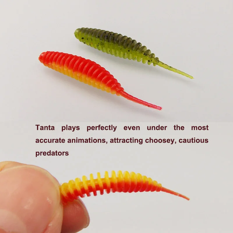 KESFISHING 웜 미끼 탄타, 배스 파이크 송어 얼음 낚시 새우 냄새, 부드러운 실리콘 낚시 루어, 무료 배송, 38m, 90mm