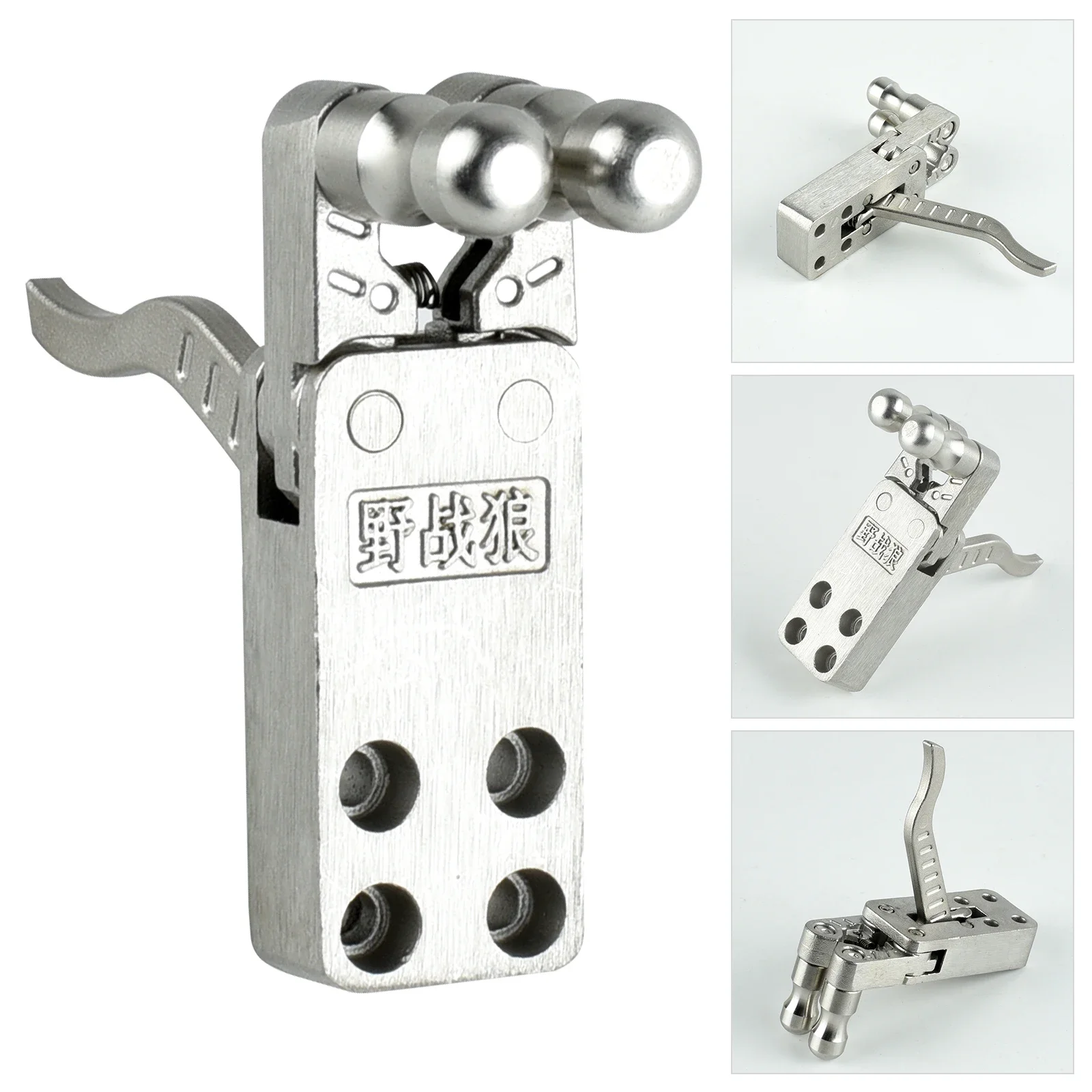 DIY 304 스테인레스 스틸 기계식 새총 액세서리, 슬라이딩 모듈 트리거, 강력한 고무 밴드