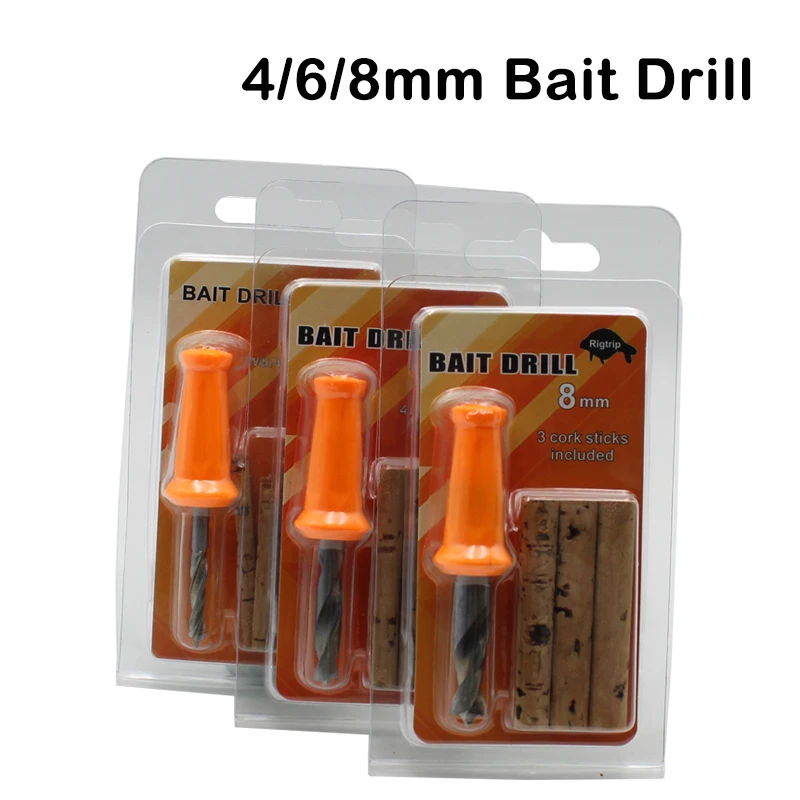 잉어 낚시 액세서리 펀치 도구, 스테인레스 스틸 미끼 드릴, 낚시 도구, 코르크 스틱 잉어 미끼, 잉어 낚시 태클, 6mm, 8mm