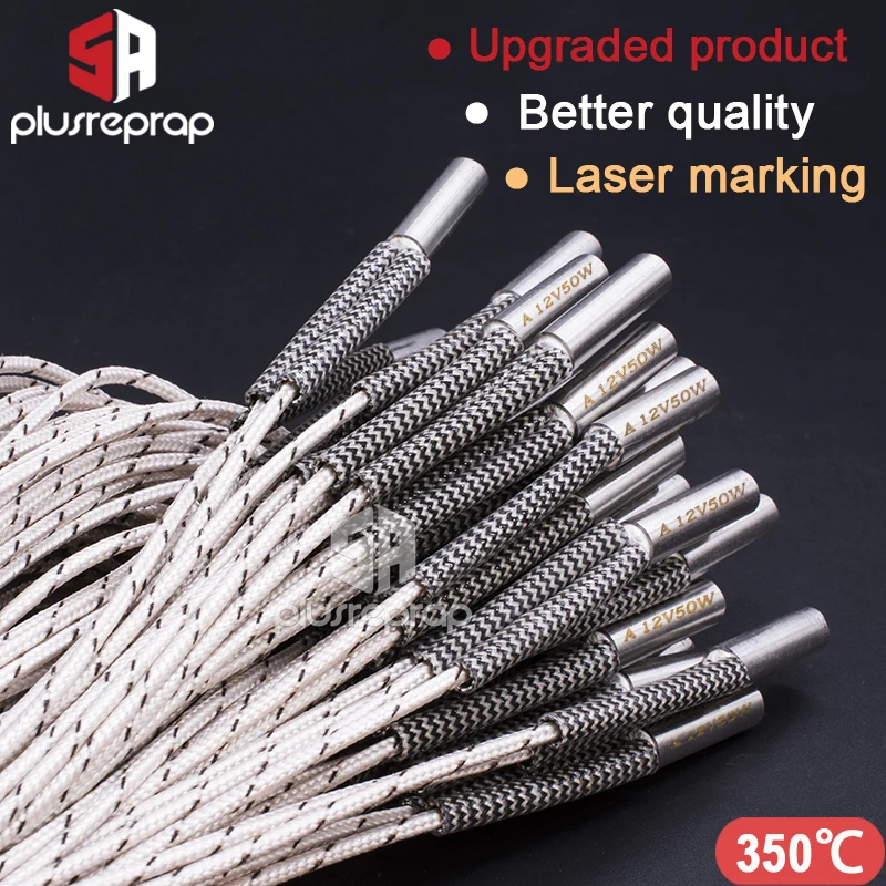 CNC 3D 프린터 프린트 헤드 핫엔드 J-헤드용 세라믹 카트리지 히터, 6x16, 6x20, 6x30mm, 12V, 24V, 40W, 50W, 60W, 70W title=CNC 3D 프린터 프린트 헤드 핫엔드 J-헤드용 세라믹 카트리지 히터, 6x16, 6x20, 6x30mm, 12V, 24V, 40W, 50W, 60W, 70W 