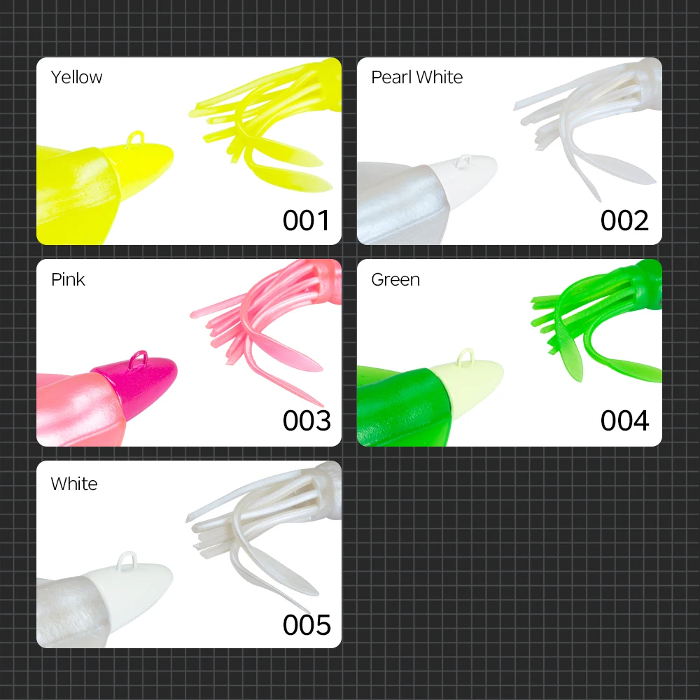 헌트 하우스 지깅 루어 116g 오징어 미끼 지그 헤드 실리콘 루어 트롤링 러루 낚시 참치 GT peche en mer Calamar Jigging