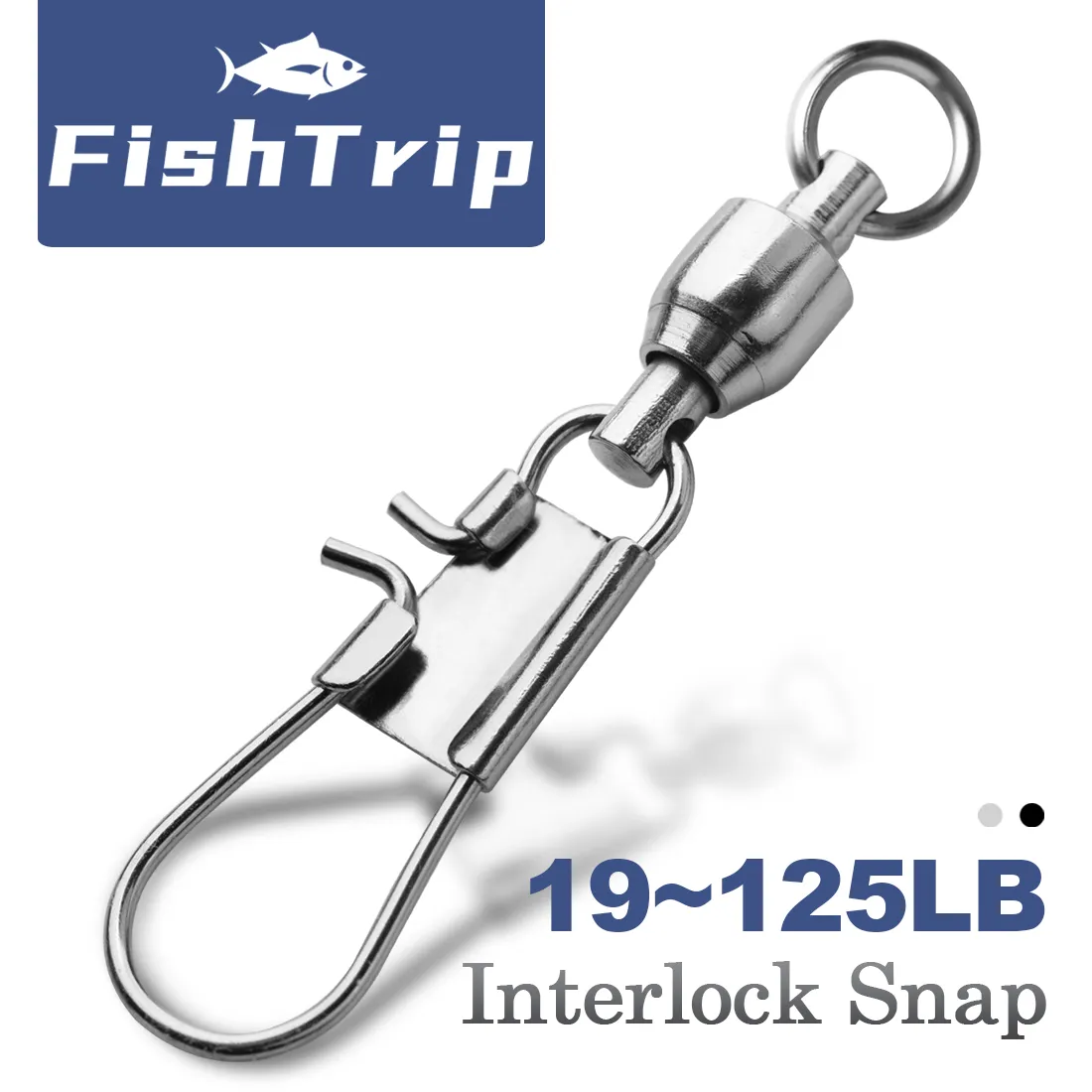 FishTrip 인터록 스냅 볼 베어링 스위블, 스테인리스 스틸 크로스 락 스냅, 오징어 낚시 커넥터, 터미널 태클, 20-100 팩 title=FishTrip 인터록 스냅 볼 베어링 스위블, 스테인리스 스틸 크로스 락 스냅, 오징어 낚시 커넥터, 터미널 태클, 20-100 팩 