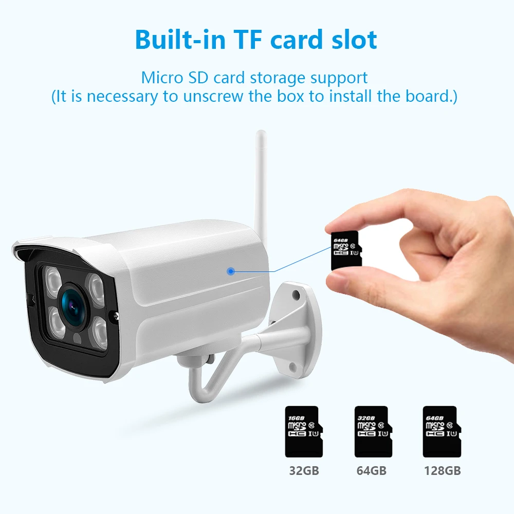 BESDER-5MP 오디오 IP 카메라, 와이파이 무선 AI 인간 감지 iCSee 1080P CCTV 총알 SD 카드 슬롯 야외 감시 카메라 금속 하우징이 있는 3MP 방수 보안 카메라 P2P 모션 감지 적외선 야간 투시경