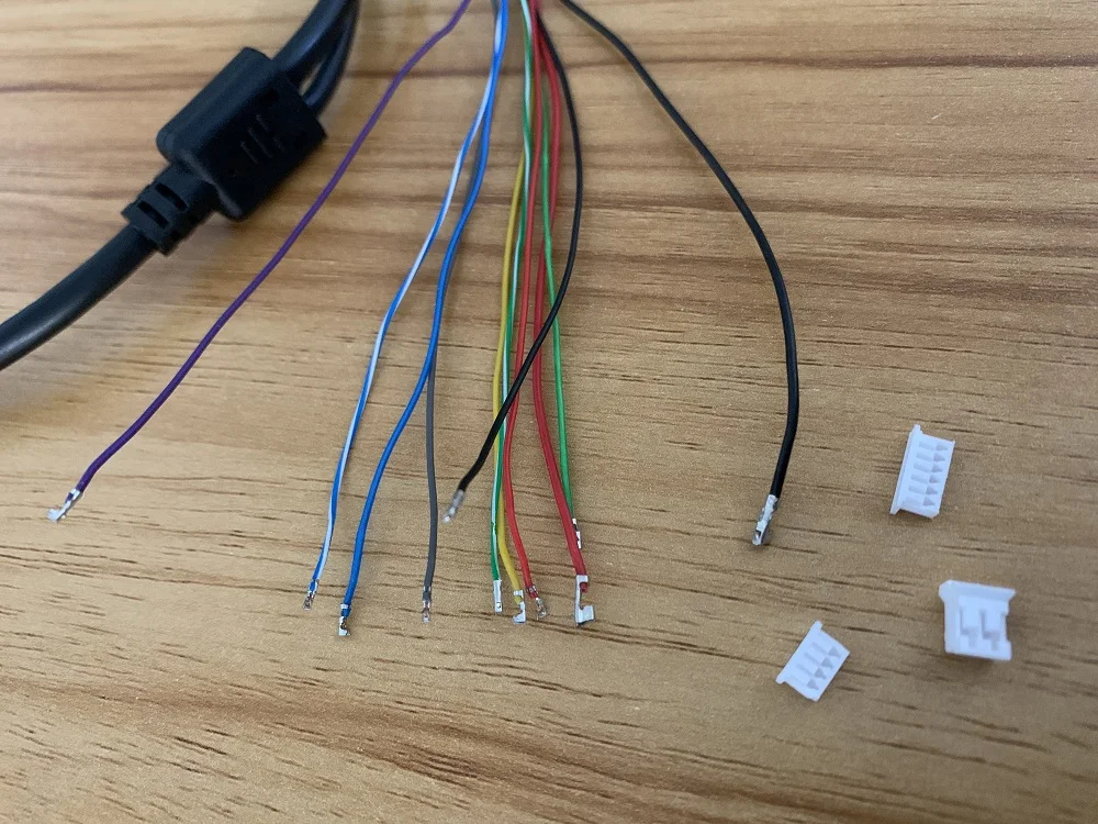 CCTV IP 카메라 보드 모듈 용 LAN 케이블 POE Mid-Span type 4/5(+) 7/8(-) 전원 공급 장치 용 추가 전선