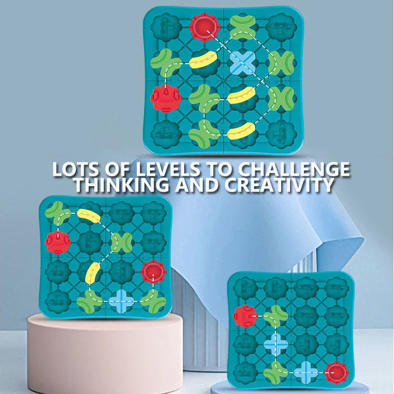 어린이 로드 메이즈 몬테소리 논리 로드 빌더 게임 조립 빌딩 퍼즐, 어린이 학습 교육 완구