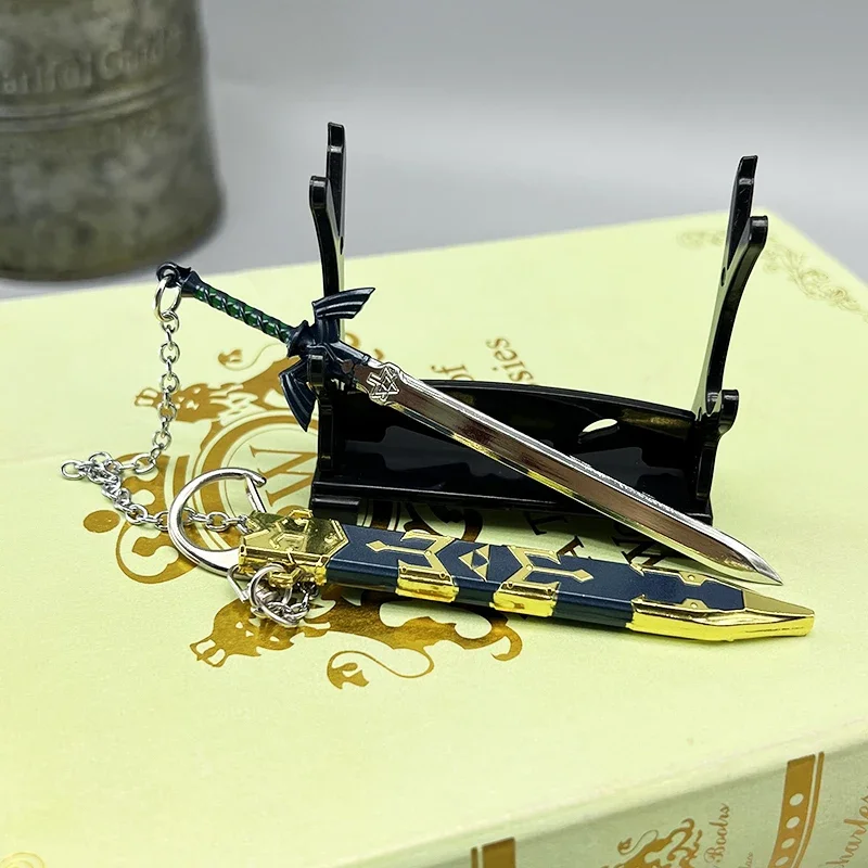 12cm 마스터 소드 링크 LoZ 게임 상품 금속 무기 모델 키 체인 홈 장식 컬렉션 공예 장난감 소년 액세서리 Dropshipping 도매 뜨거운 판매 선물 새로운 도착 선물 무료 배송 홈 장식 장식 공예 키 체인 컬렉션 1:6 인형 장비 액세서리 장난감 남자 소년 아이 복고풍 복제 미니어처