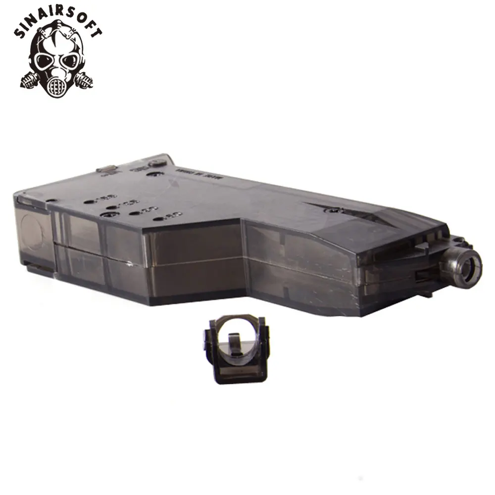 SINAIRSOFT 랩터스 에어소프트 고속 로더, 페인트볼 에어소프트 건용, 220 100 BB 용량, 220 번째 100 번째 BB 속도 로더, 신제품