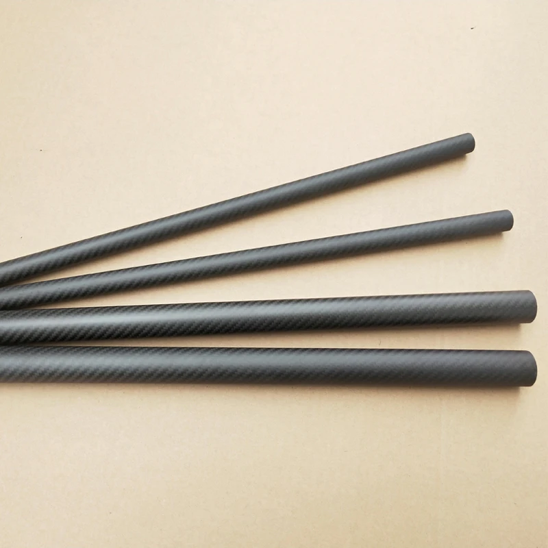 식물 보호 항공기용 고복합 경도 탄소 섬유 튜브, 3K 능직 매트, 길이 500mm, 2 개
