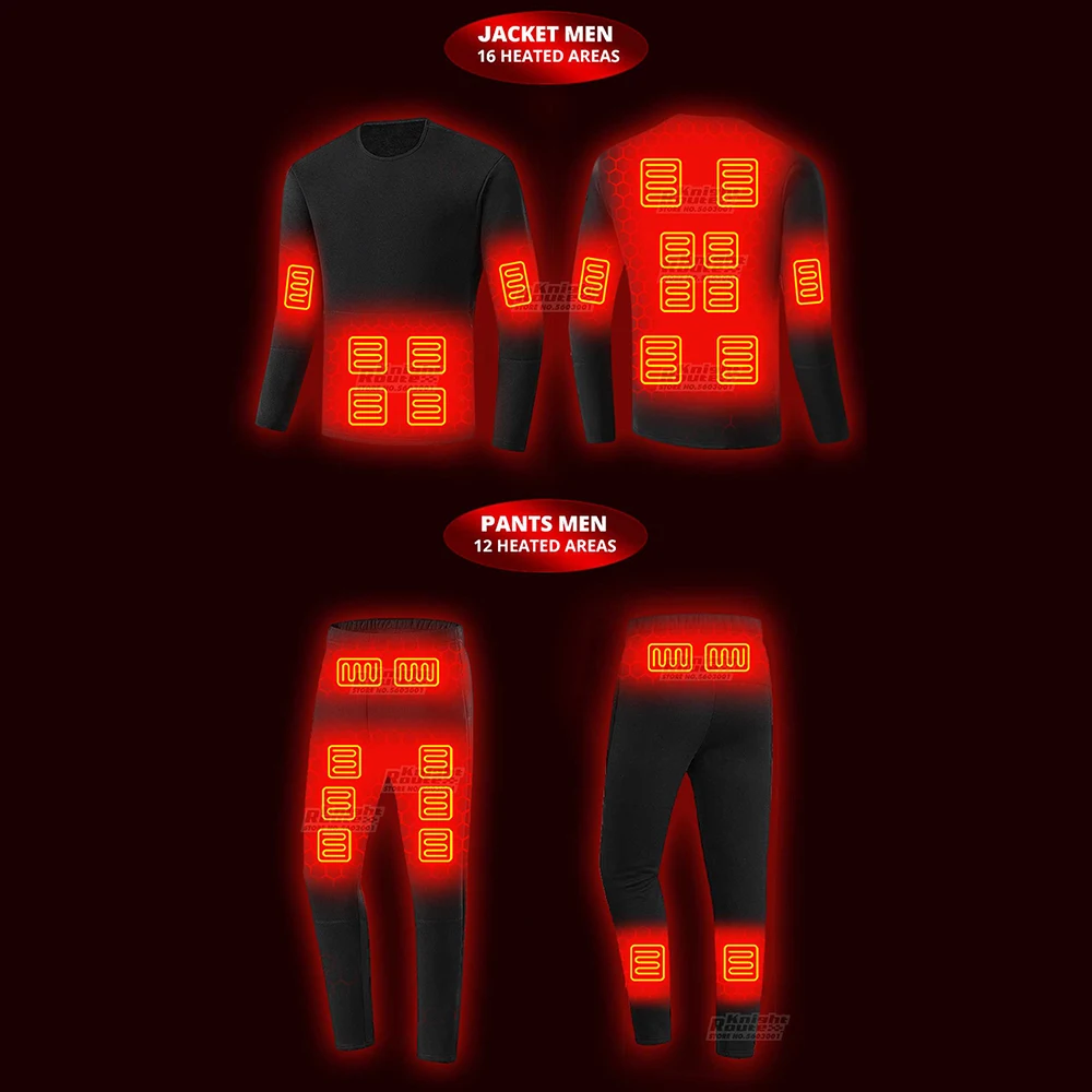 남녀공용 온열 재킷, 자체 난방 조끼, 온열 속옷, 스키 USB 전기 난방 의류, 롱 존스 겨울, 28 개 영역