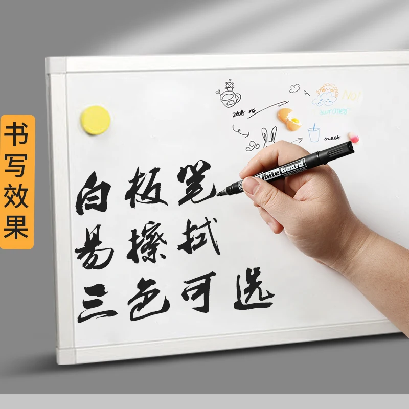 얇은 헤드 화이트 보드 펜 마커 1.0mm, 클래스에 사용하기 위해 지울 수 있는 얇은 코를 사용하는 어린이 학교 라인 마커 아트, 10 개입