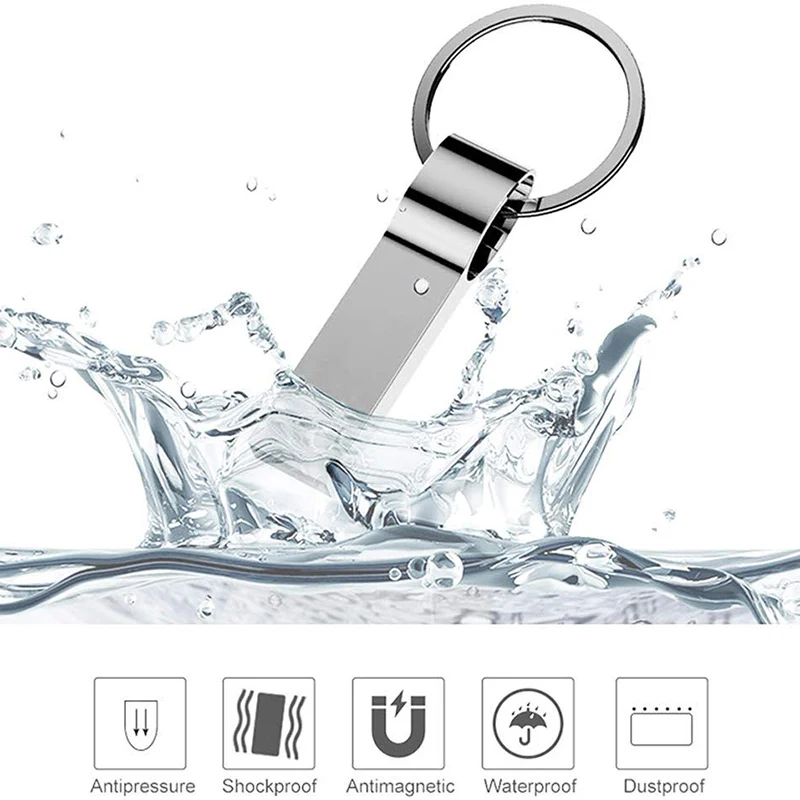 Pendrive 플래시 메모리 스틱, 금속 USB 플래시 드라이브, 키 256GB, 128GB, 64 GB, 16GB, 8GB