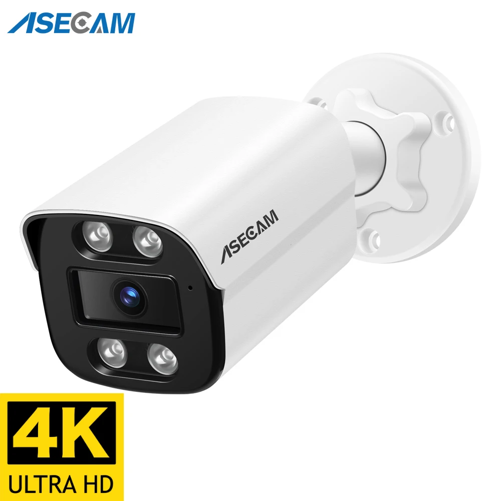 ASECAM IP 카메라 야외 CCTV POE 오디오 H.265 Onvif AI 인간 감지 컬러 라이트 알람 보안 감시 카메라, 4K 8MP title=ASECAM IP 카메라 야외 CCTV POE 오디오 H.265 Onvif AI 인간 감지 컬러 라이트 알람 보안 감시 카메라, 4K 8MP