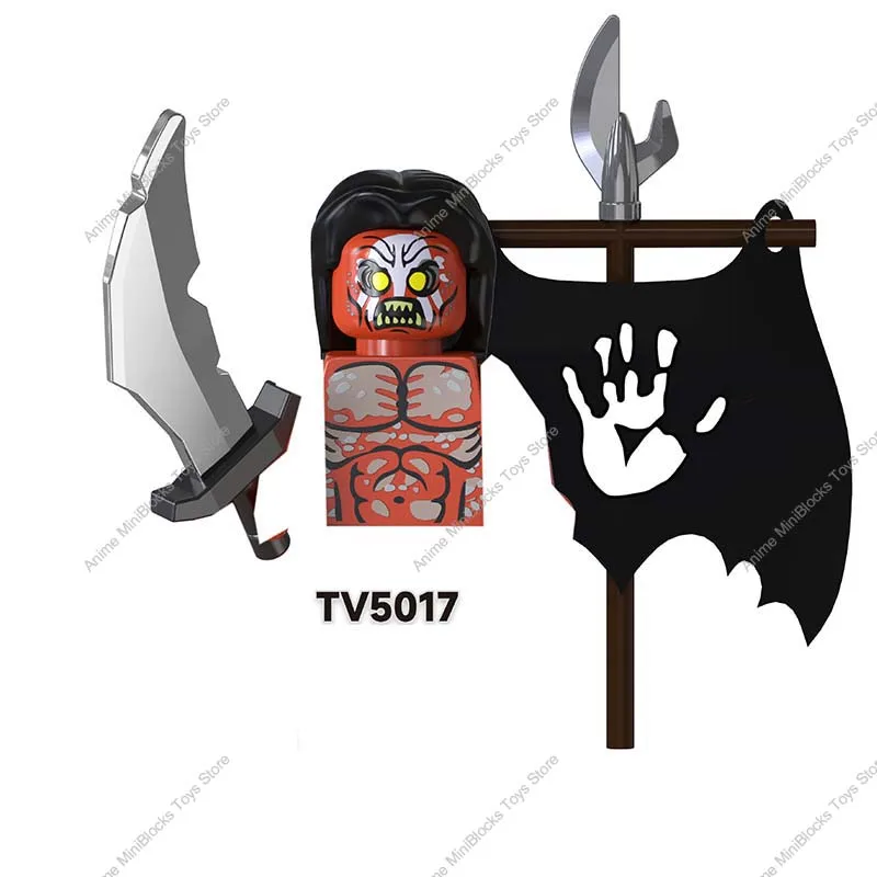 어린이용 미니 피규어 액션 장난감, 영화 고블린 사우론 링레이스, 메리 프로도 오크, 우룩하이, TV6401, TV6402