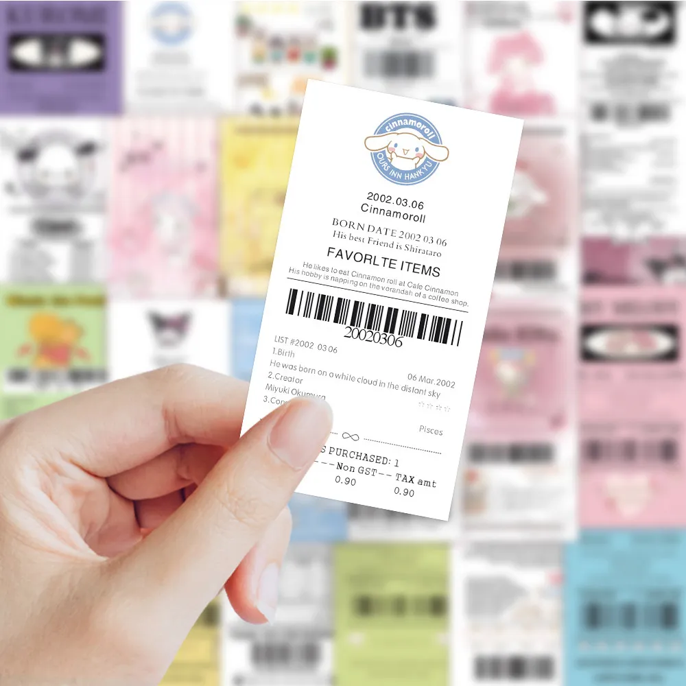 산리오 마이멜로디 만화 스티커, 일기 스크랩북 냉장고 기타 전화 노트북 자전거 DIY 방수 데칼, 10 30 60 개