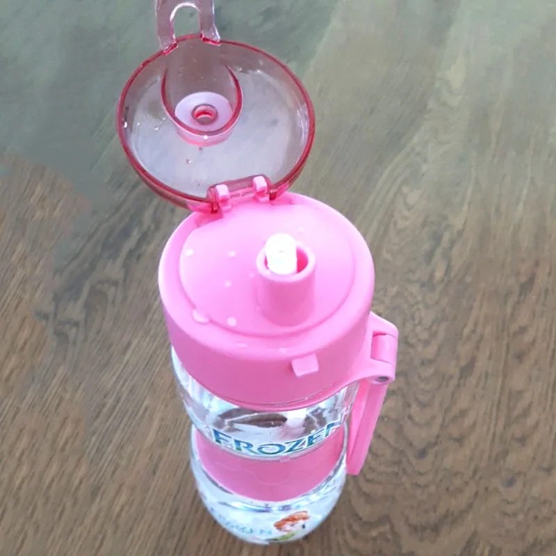 디즈니 마블 스파이더맨 프로즌 어벤져스 자동차 물 시피 컵, 빨대가 있는 어린이 수유 컵, 야외 휴대용 병