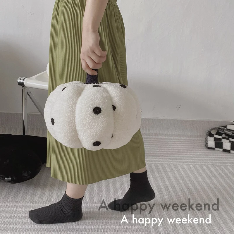 재미있는 호박 봉제 베개, 창의적인 특수 모양 소파 쿠션, 할로윈 장식, 귀여운 어린이 봉제 장난감, 20cm, 인기 판매