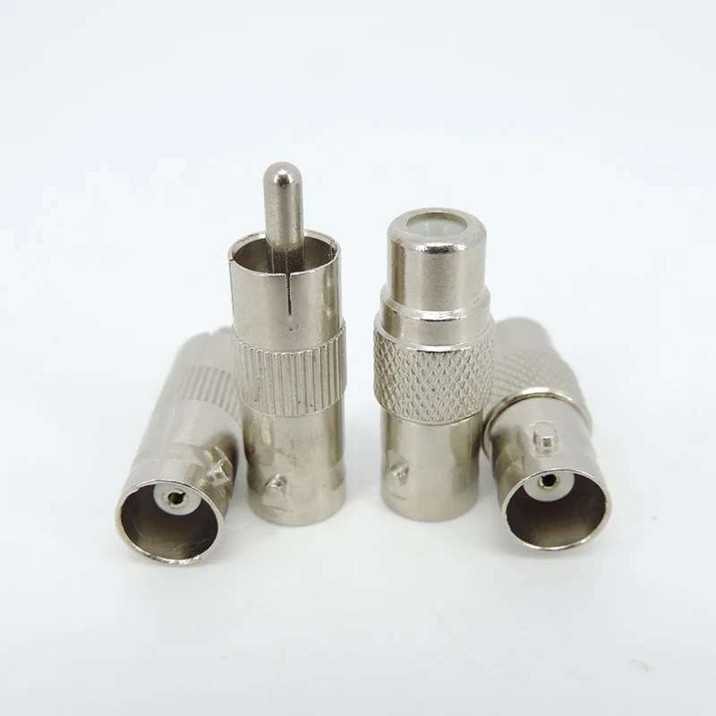 오디오 비디오 CCTV 카메라 동축 케이블 커넥터 컨버터, BNC 남성 여성-RCA 남성 여성 플러그 잭, 4 가지 유형