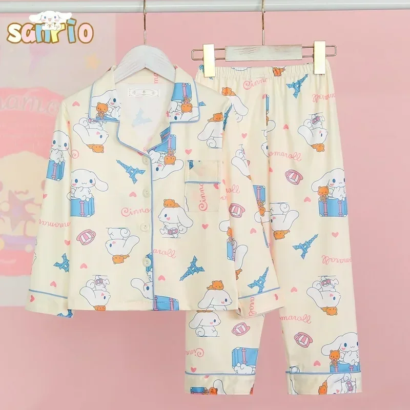 산리오 쿠로미 시나모롤 마이 멜로디 어린이 만화 잠옷, 애니메이션 포차코 캐주얼 루즈 긴팔 잠옷, 소년 소녀 선물 title=산리오 쿠로미 시나모롤 마이 멜로디 어린이 만화 잠옷, 애니메이션 포차코 캐주얼 루즈 긴팔 잠옷, 소년 소녀 선물 