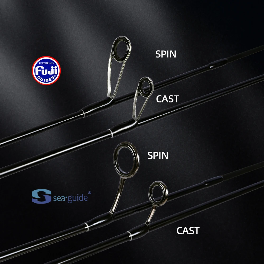 Mifine ILLUSION SLASH XUL 초경량 스피닝 캐스팅 로드, 30T 탄소 섬유 후지 및 LS 링 솔리드 팁, 송어 낚시용, 0.2-0.8g