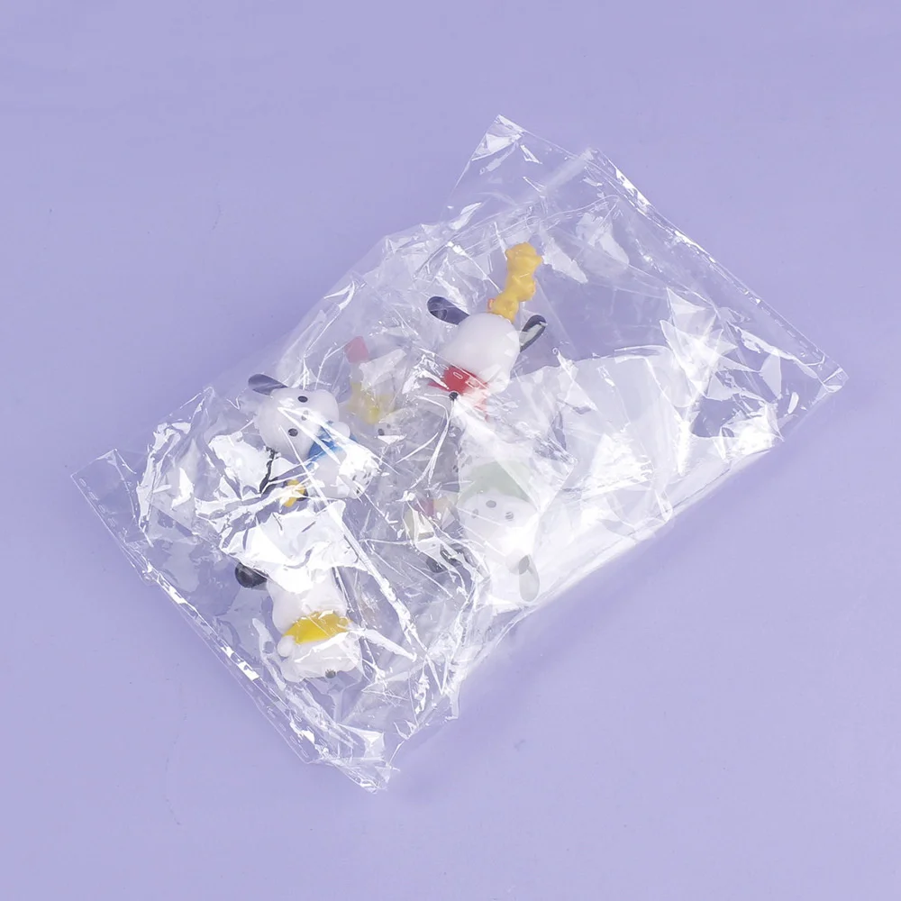 산리오 포차코 애니메이션 피규어, 만화 모델 장식, PVC 재료, 케이크 장식, 귀여운 장난감, 어린이 생일 선물