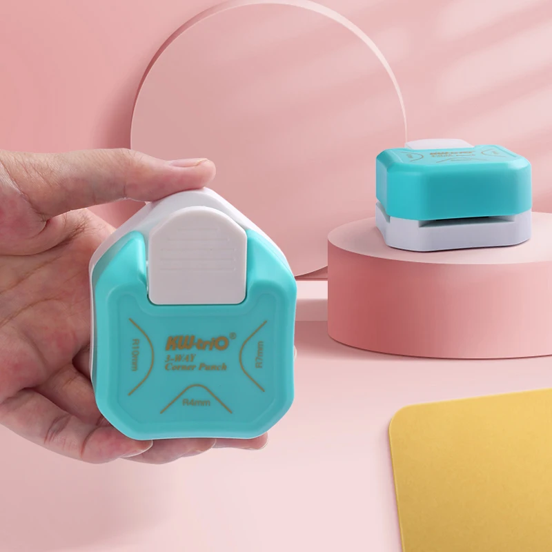 R4 R7 R10 3 in 1 코너 라운드 종이 펀치, 테두리 펀치, 라운드 코너 종이 커터, 카드 스크랩북, DIY 수제 공예품