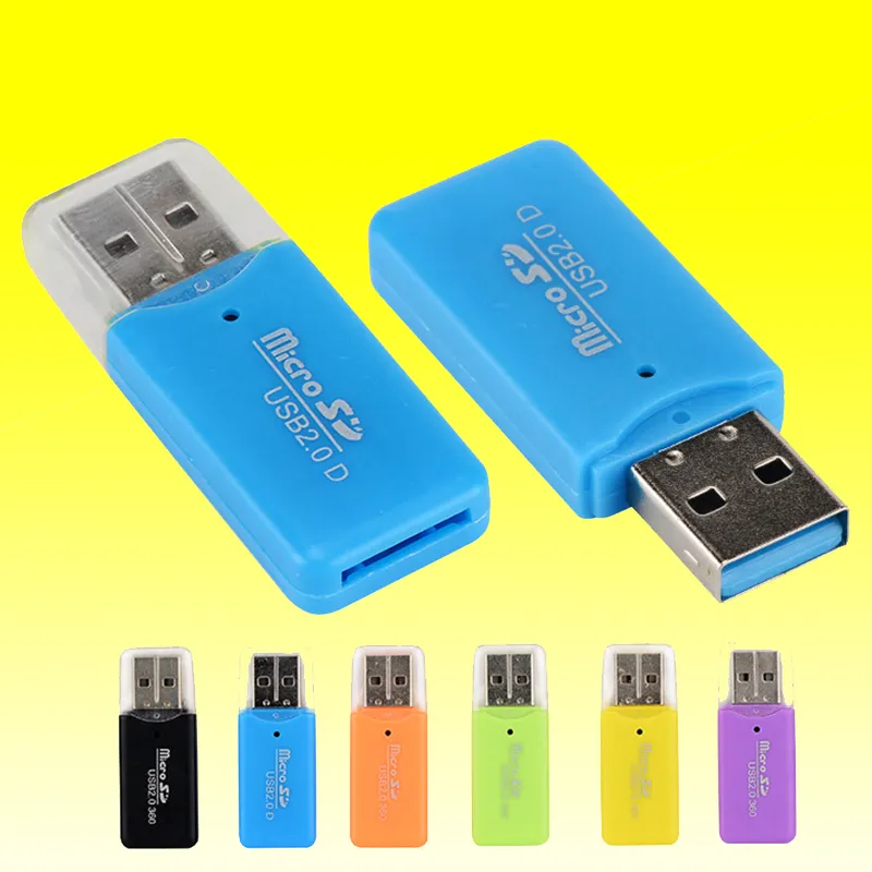 범용 마이크로 SD TF 카드 리더 USB 2.0 메모리 카드 어댑터 컴퓨터 노트북을위한 플래시 고속 카드 리더, 무작위 색상 읽기 title=범용 마이크로 SD TF 카드 리더 USB 2.0 메모리 카드 어댑터 컴퓨터 노트북을위한 플래시 고속 카드 리더, 무작위 색상 읽기