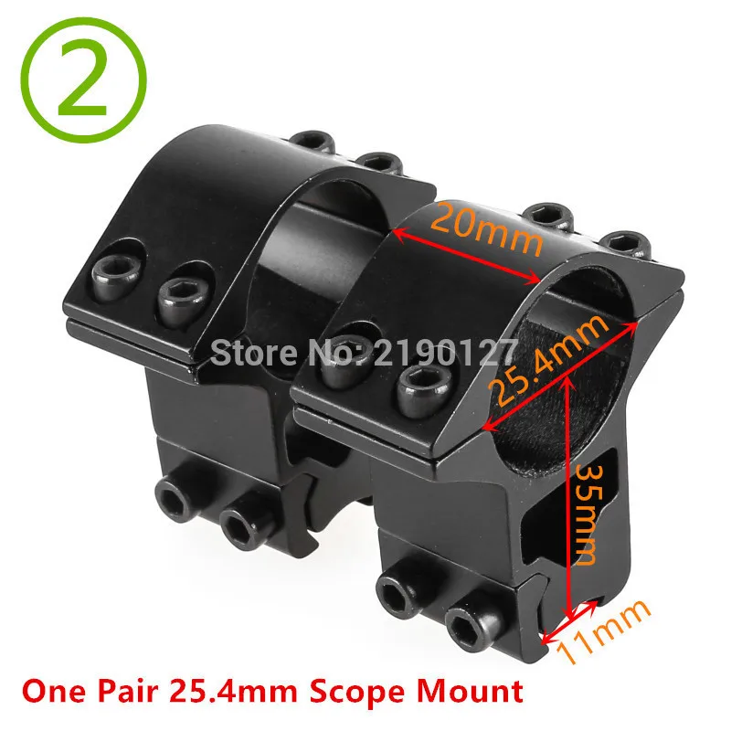 파이어 울프 라이플 스코프 마운트 링, 하이 프로파일 로우 프로파일, 라이플 스코프 사냥 마운트, 11mm, 20mm, 30mm, 25.4mm
