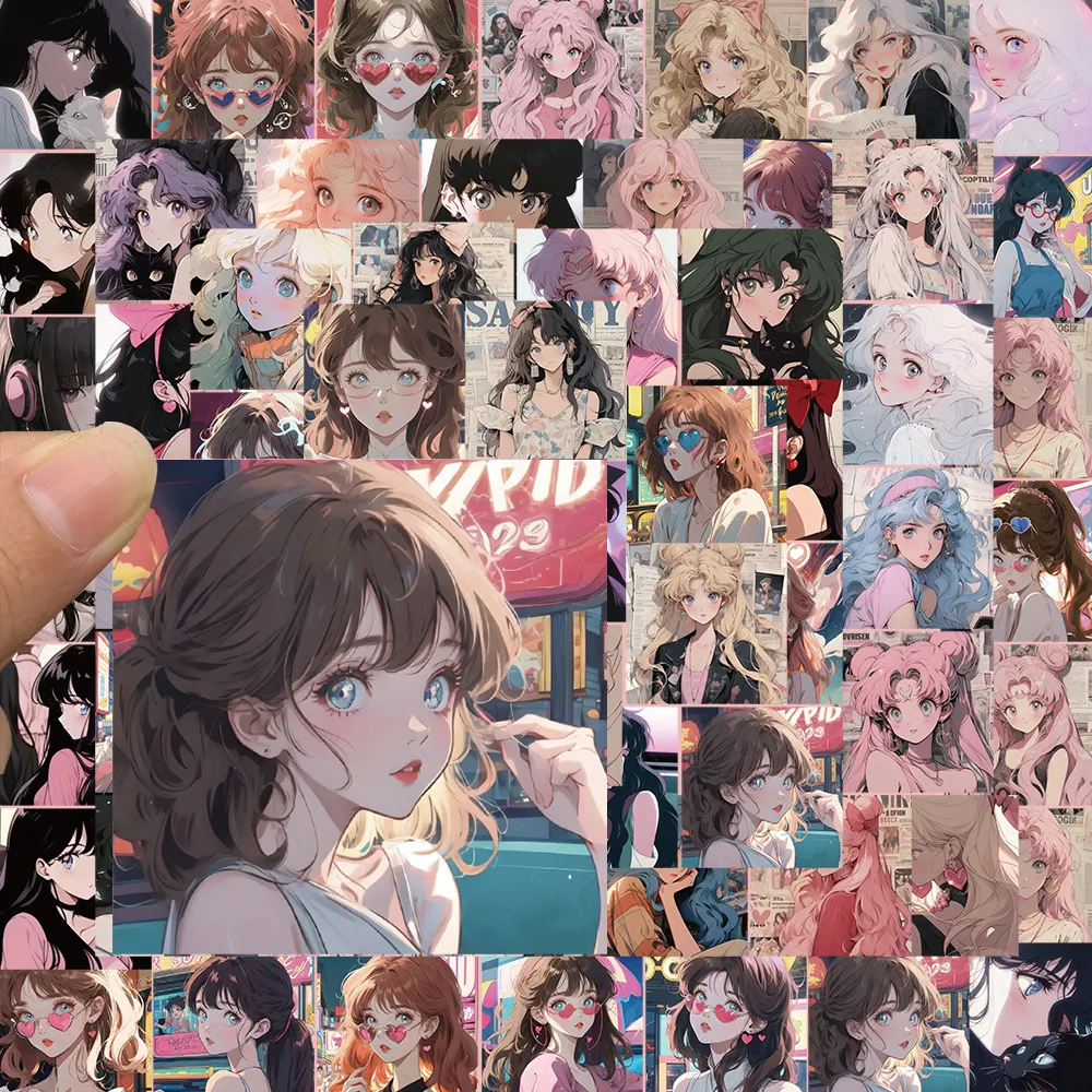 INS 레트로 소녀 머리 초상화 스티커, DIY 휴대폰 노트북 수하물 스케이트보드 그래피티 데칼, 재미있는 어린이 장난감, 10 개, 30 개, 62 개 title=INS 레트로 소녀 머리 초상화 스티커, DIY 휴대폰 노트북 수하물 스케이트보드 그래피티 데칼, 재미있는 어린이 장난감, 10 개, 30 개, 62 개