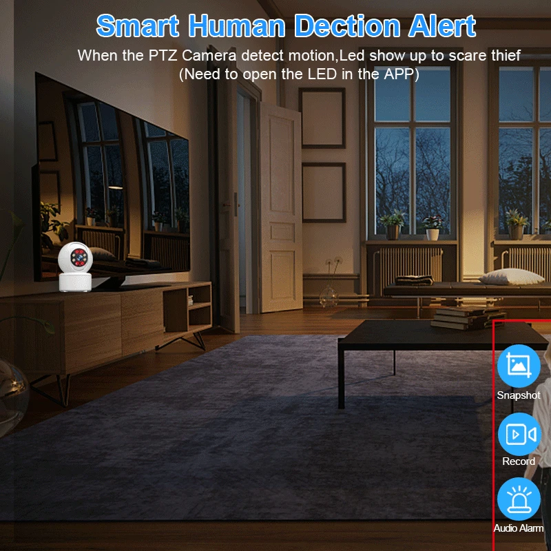 스마트 HD 3MP 클라우드 무선 IP 카메라, 지능형 자동 추적, 인간 가정 보안 감시, CCTV 네트워크 와이파이 카메라