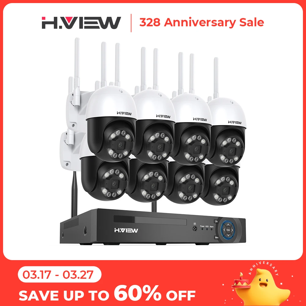 H.view 와이파이 카메라 보안 키트 시스템, 무선 CCTV 시스템, NVR 야외 PTZ 양방향 오디오 비디오 감시, Xmeye, 8CH, 5mp, 4mp title=H.view 와이파이 카메라 보안 키트 시스템, 무선 CCTV 시스템, NVR 야외 PTZ 양방향 오디오 비디오 감시, Xmeye, 8CH, 5mp, 4mp 