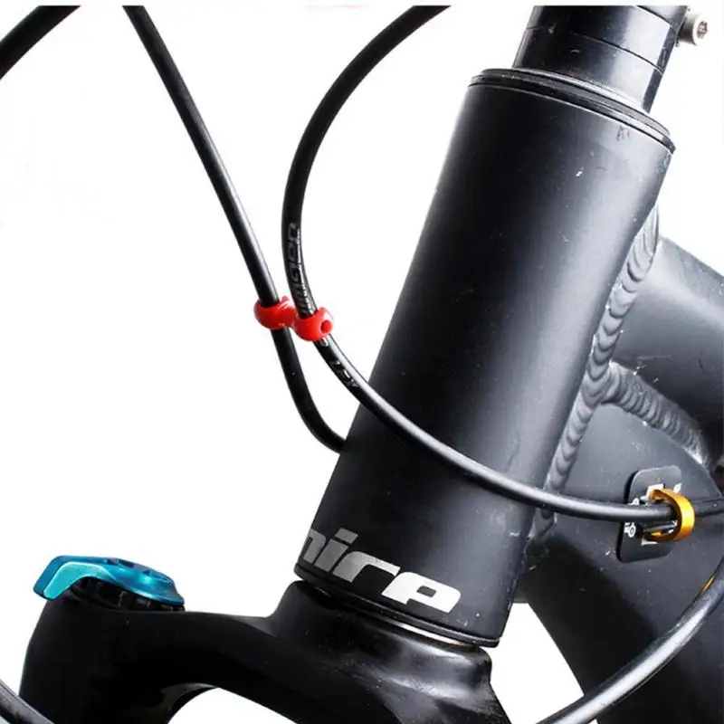 S자형 자전거 브레이크 라인 호스 후크 클립, 자전거 크로스 케이블, 깔끔한 타이 홀더, 가이드 호스 버클 클립, 자전거 액세서리, 10 개