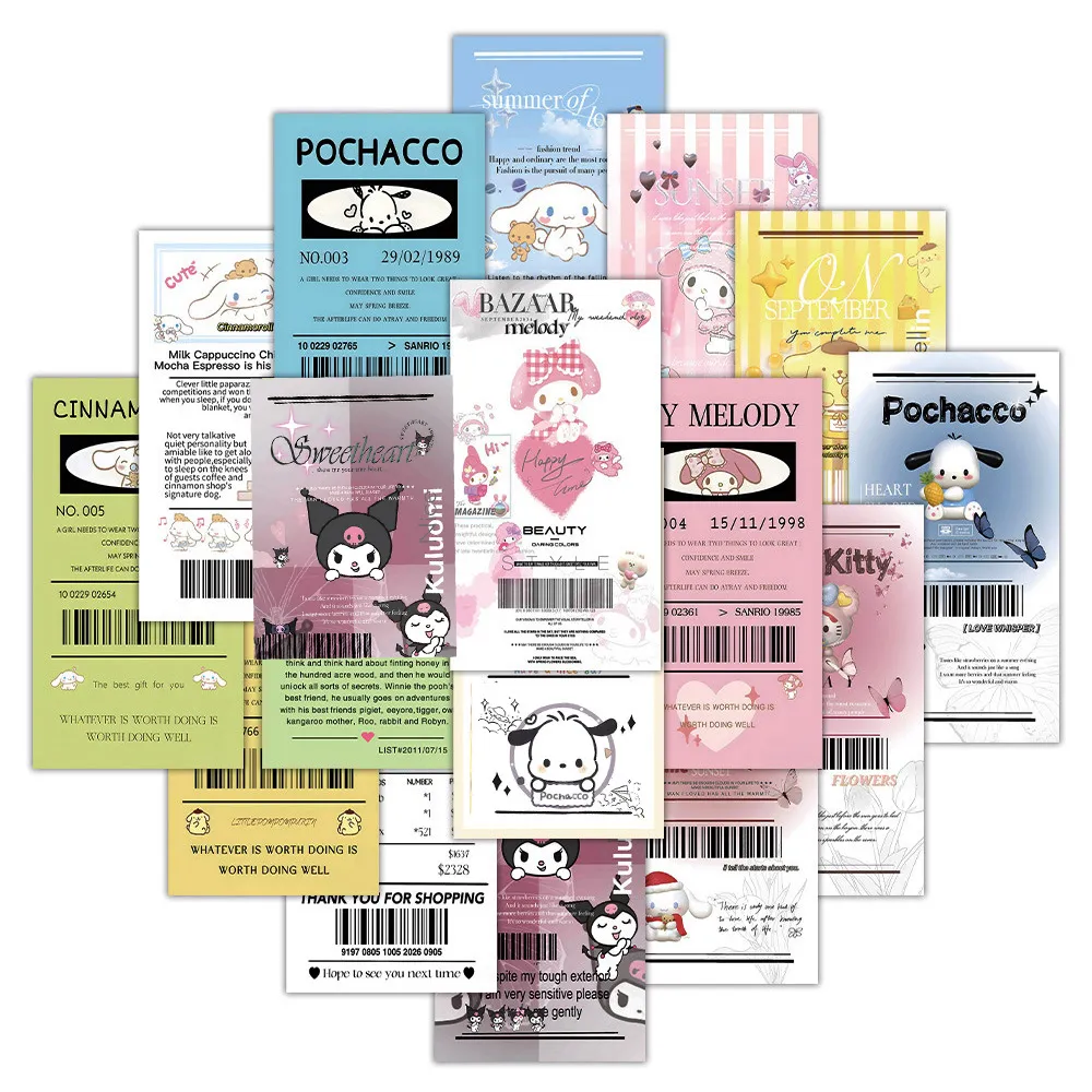 귀여운 산리오 씰링 스티커 10/30/60 개, 미적 만화 헬로 키티 마이 멜로디 쿠로미 데칼 카와이 애니메이션 스티커 어린이 소녀용 title=귀여운 산리오 씰링 스티커 10/30/60 개, 미적 만화 헬로 키티 마이 멜로디 쿠로미 데칼 카와이 애니메이션 스티커 어린이 소녀용 