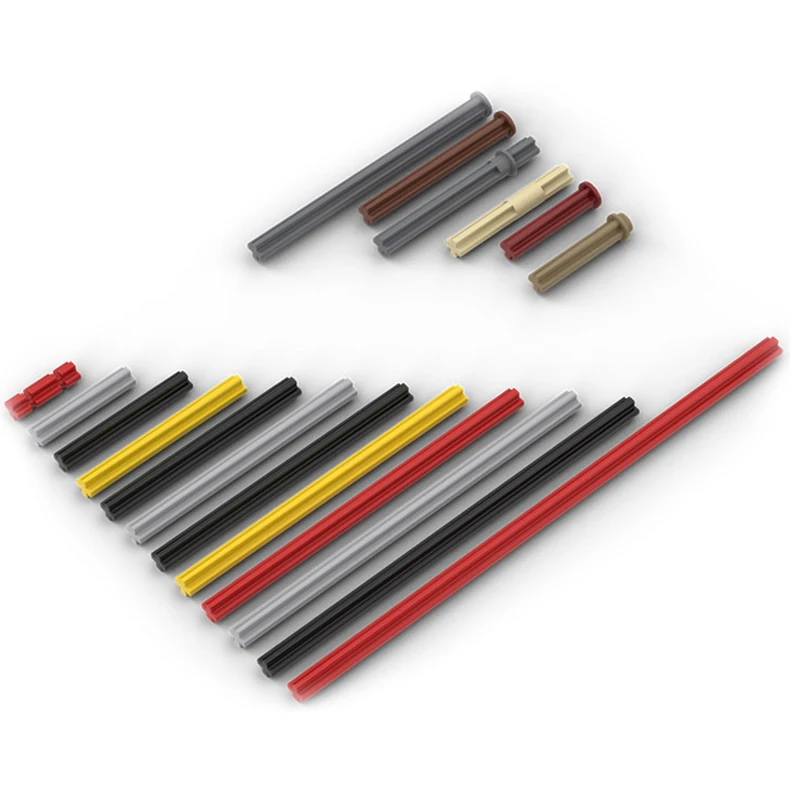 하이테크 부품, MOC 크로스 액슬 빌딩 블록 액세서리, 레고 부품 6587/24316/15462/3737/3706 과 호환 가능, 10 개/묶음