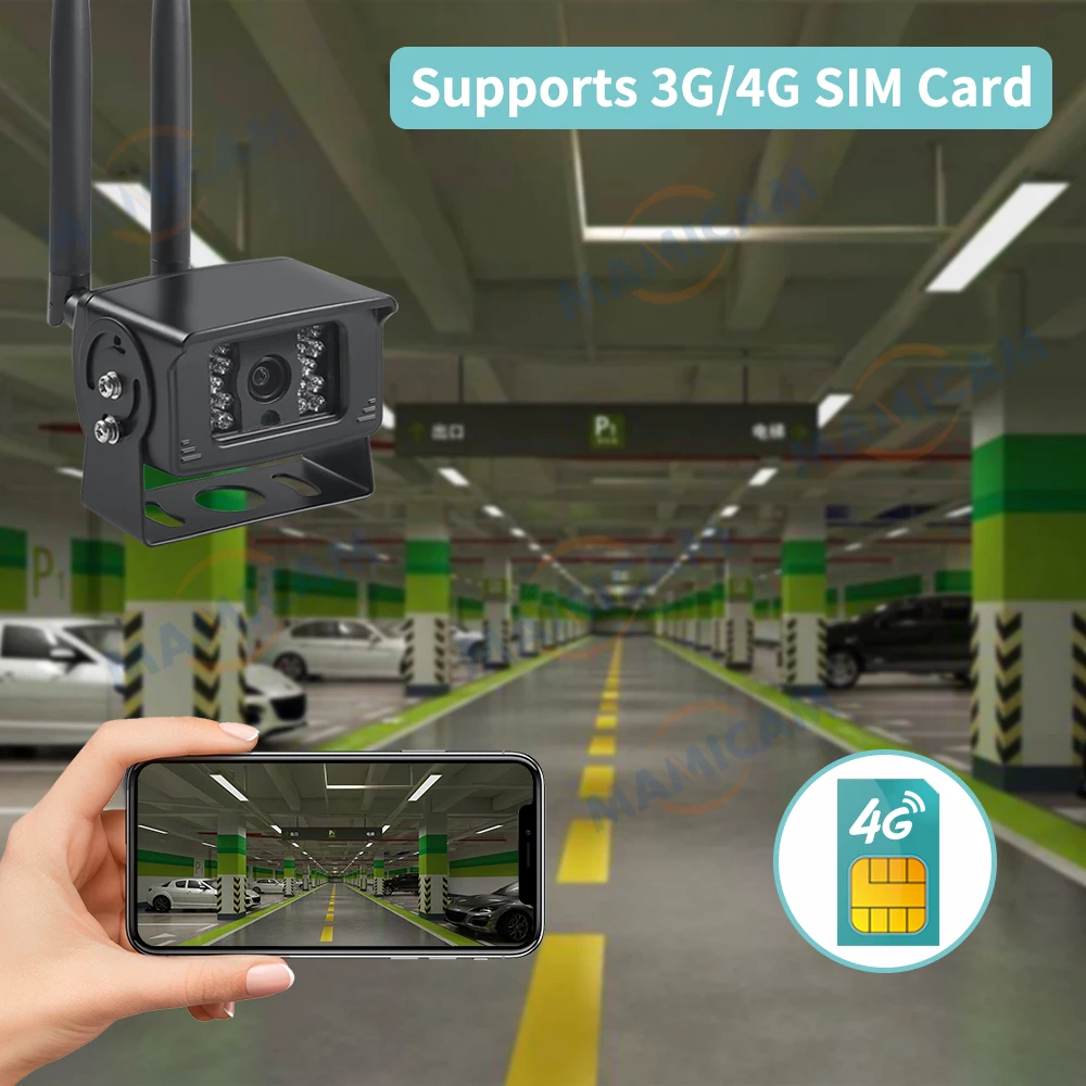 5MP HD Wifi IP 카메라 4G SIM 카드 야외 총알 자동차 카메라, 1080P 보안 금속 쉘 CCTV 감시 카메라 P2P Camhi APP