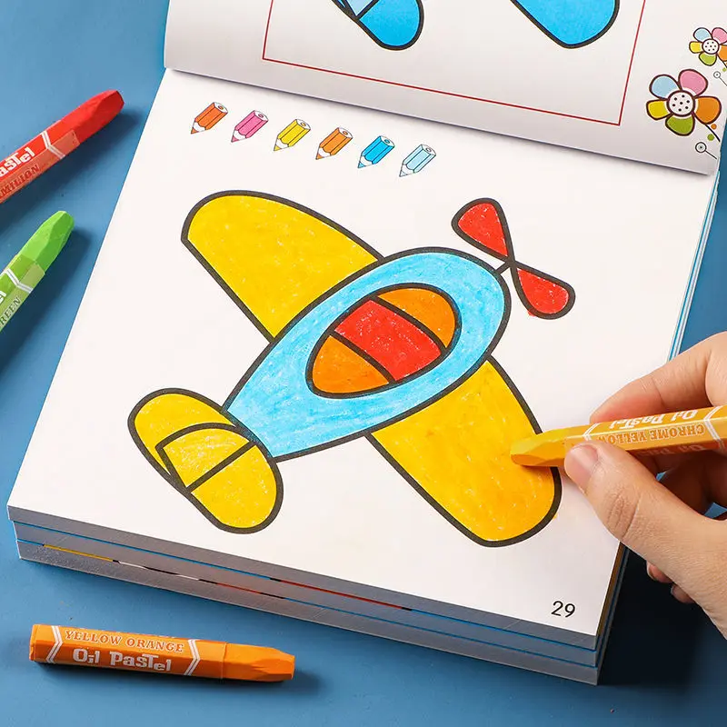 160 페이지 소년 소녀 어린이 색칠 공부 자동차 동물 야채 아기 그림 그리기 책 학교 조기 교육 문구 장난감