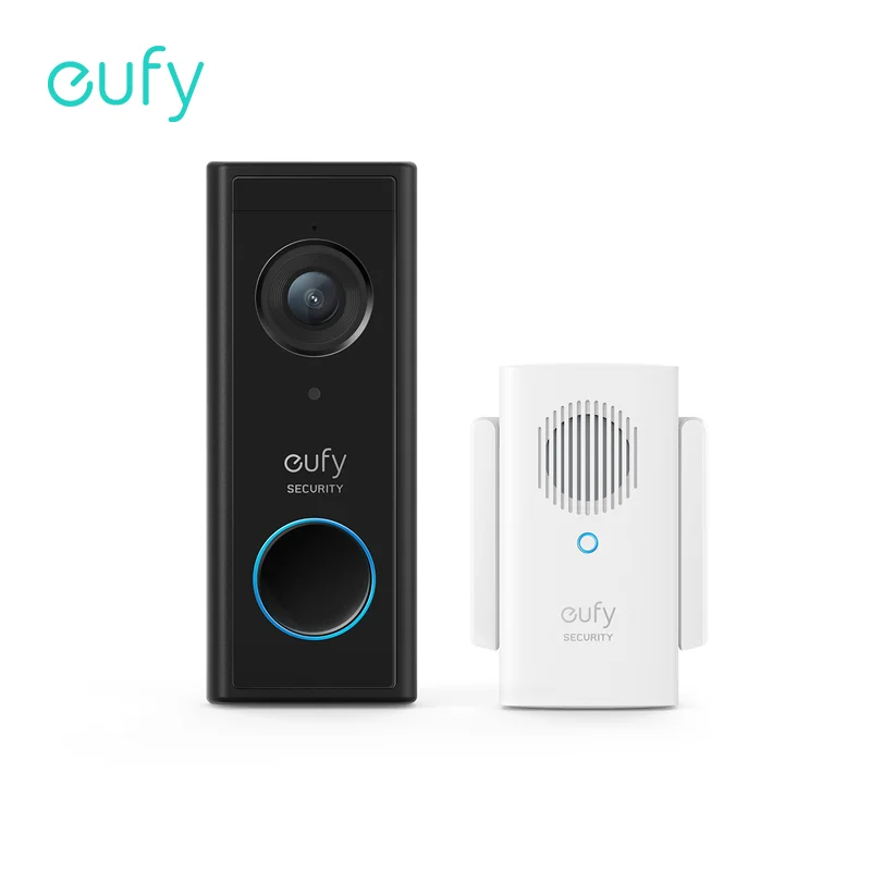 Eufy-보안 배터리 비디오 초인종 키트, 유선 없는 초인종, 무선 차임, 와이파이 연결, 1080p 해상도, 월간 수수료 없음 title=Eufy-보안 배터리 비디오 초인종 키트, 유선 없는 초인종, 무선 차임, 와이파이 연결, 1080p 해상도, 월간 수수료 없음 