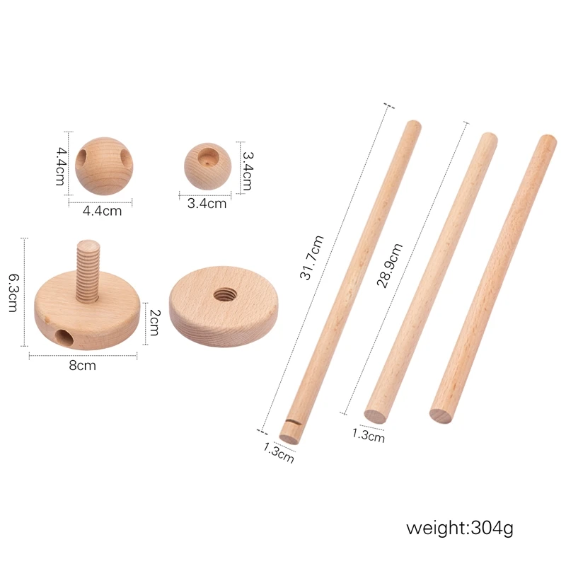 조립식 딸랑이 브래킷 세트, 유아용 침대 이동식 침대 벨, 보호 브래킷, 신생아 아기 장난감, 나무 침대 벨 액세서리, 7 개