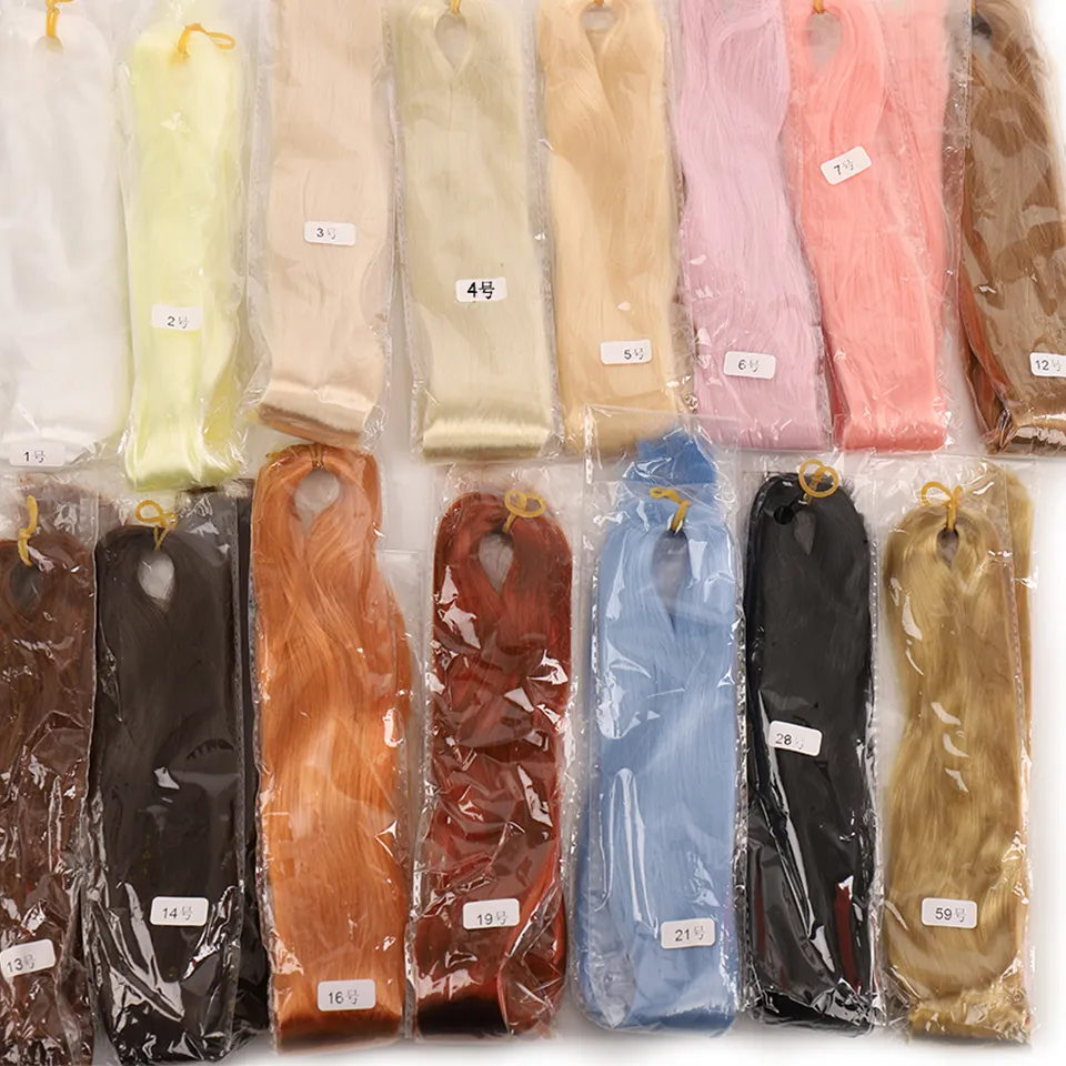 BJD 인형 80CM/40 흰색 검은 머리 줄 우유 실크 모헤어 방지 가발, 수제 후크 이식 재료, 여아 및 남아용 머리카락 title=BJD 인형 80CM/40 흰색 검은 머리 줄 우유 실크 모헤어 방지 가발, 수제 후크 이식 재료, 여아 및 남아용 머리카락 