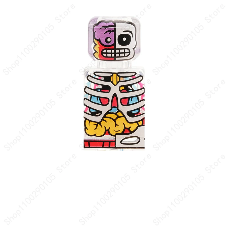 WM 블록 투명 인체 골격 근육, 무서운 해부학 MOC 미니 액션 피규어, 빌딩 블록, 어린이 선물, D8005 title=WM 블록 투명 인체 골격 근육, 무서운 해부학 MOC 미니 액션 피규어, 빌딩 블록, 어린이 선물, D8005 