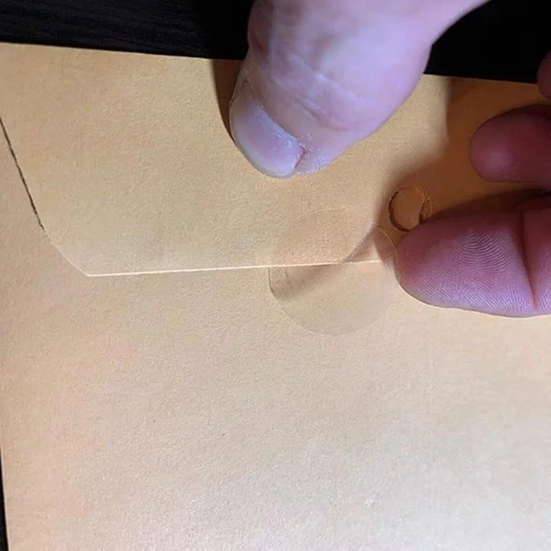 롤 투명 자체 접착 씰링 스티커, 라운드 투명 선물 포장 씰 라벨, 2CM2.5CM3CM3.8CM5CM, 500 개