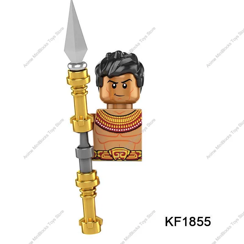 KF6178 미니 피규어 빌딩 블록 플라스틱 장난감 어린이용, 검은 색 Okoge Namor McKenzie 아이언 하트 팬더 MK2 히어로