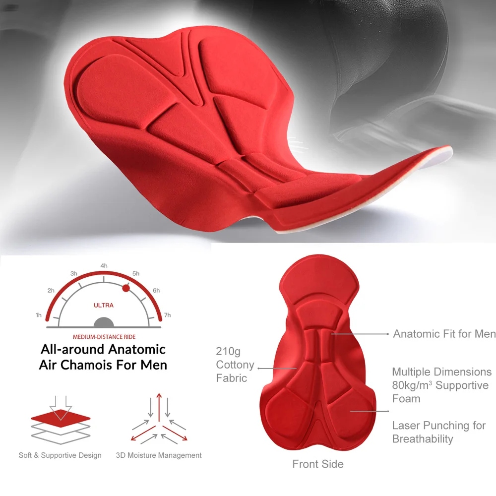 RION-남성용 겨울 보온 양모 사이클링 빕 팬츠, 산악 자전거 지퍼 사이클링 타이즈, 프로 팀 젤 패딩 MTB 자전거 롱 팬츠