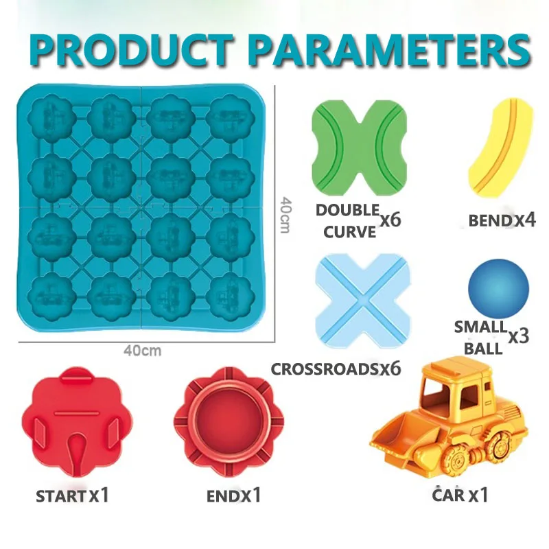 어린이 로드 메이즈 몬테소리 논리 로드 빌더 게임 조립 빌딩 퍼즐, 어린이 학습 교육 완구