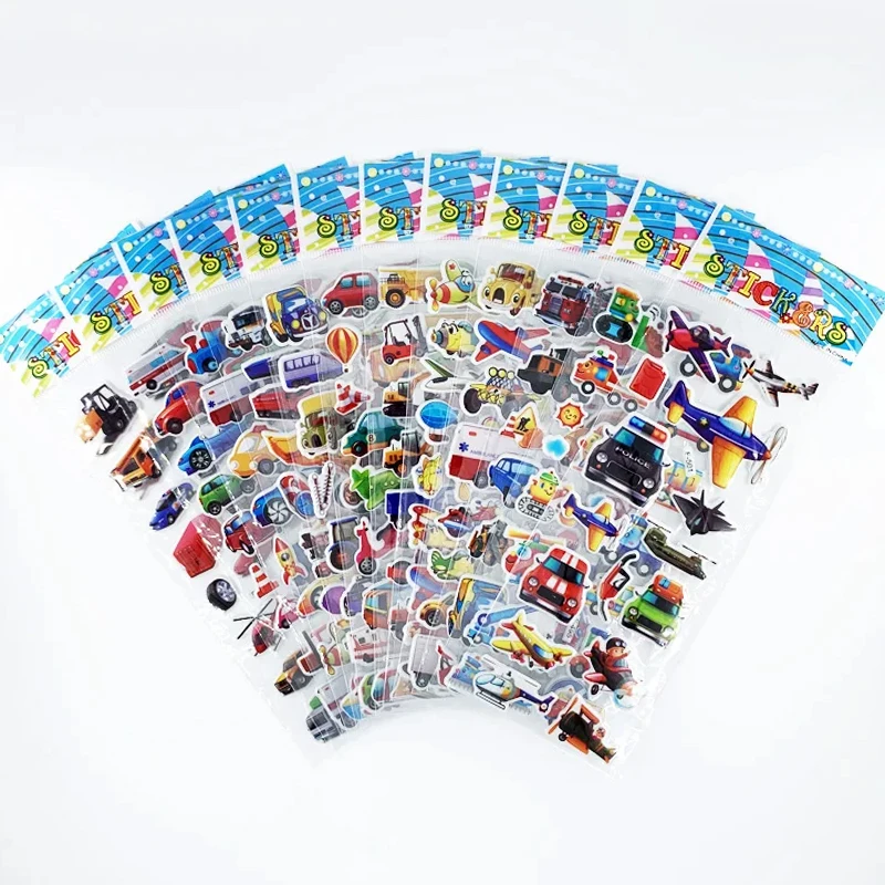 엔지니어링 차량 항공기 스타일 3D 만화 스티커 장난감, 어린이 스크랩북 DIY 교통 스티커, 소년 선물, 12 장/세트 title=엔지니어링 차량 항공기 스타일 3D 만화 스티커 장난감, 어린이 스크랩북 DIY 교통 스티커, 소년 선물, 12 장/세트 