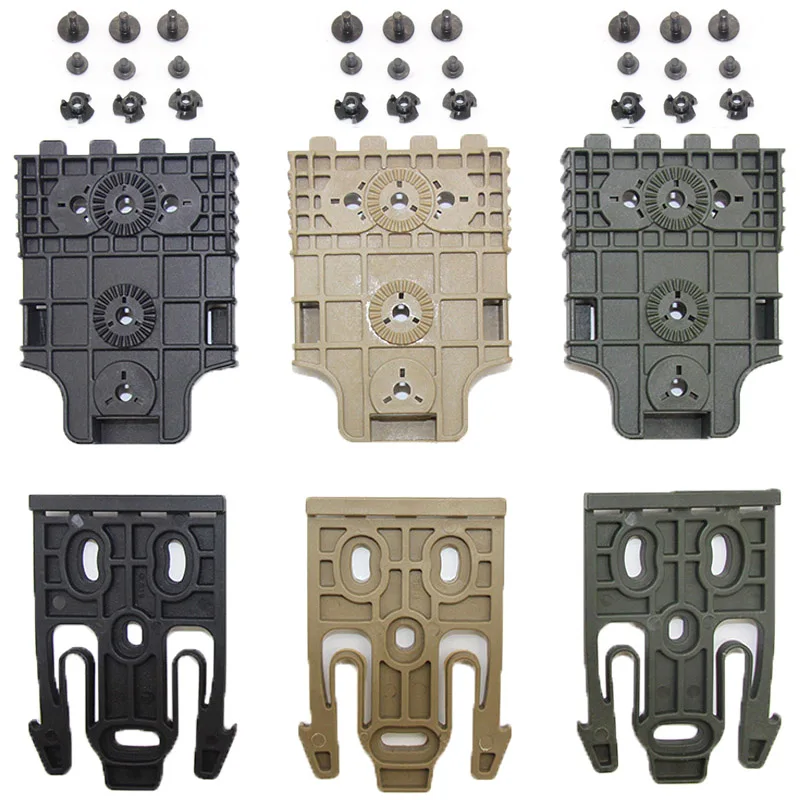 전술 드롭 레그 밴드 스트랩 건 홀스터 어댑터, 글록 17 M9 P226 퀵 잠금 시스템 키트, QLS 22 19 권총 벨트 플랫폼