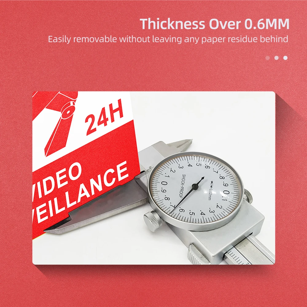 Jeatone 방수 CCTV 알람 포스터 스티커 벽지, 집 비디오 감시 사인 보안 카메라용, 최고 품질, 6 개