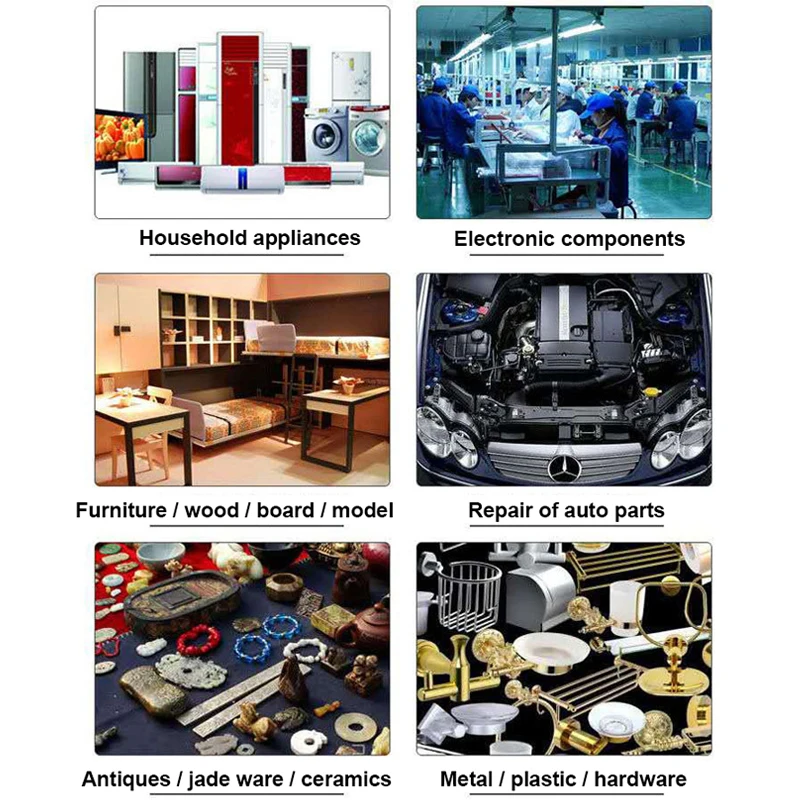 B7000 접착제 투명 접촉 전화 수리 범용 유리 플라스틱 DIY B-7000, 정밀 어플리케이터 포함, 15ML, 25ML, 50ML, 110ML