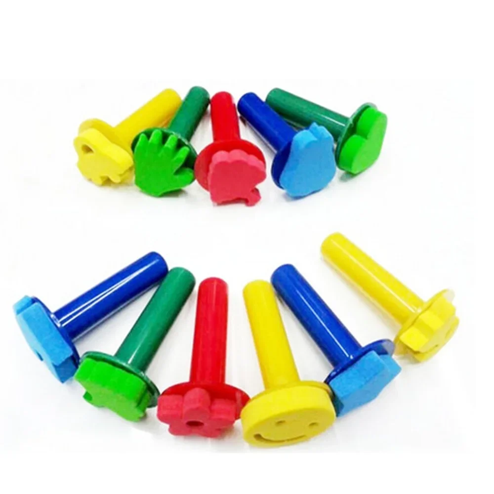 어린이 드로잉 완구 세트, DIY 스폰지 페인팅 브러시 스폰지 스탬프, 스텐실 씰, 어린이 미술 공예 학습 교육 완구, 3 개 title=어린이 드로잉 완구 세트, DIY 스폰지 페인팅 브러시 스폰지 스탬프, 스텐실 씰, 어린이 미술 공예 학습 교육 완구, 3 개 