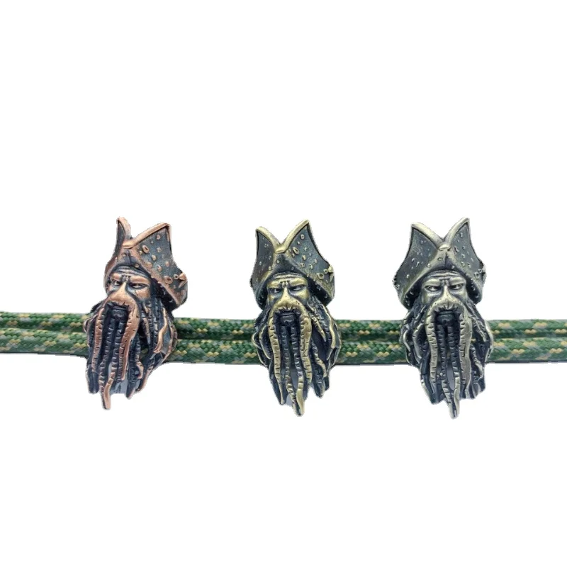 인기 영화 캐릭터 해적 캡틴 피규어, 황동 파라코드 비드, DIY 칼 끈 펜던트, 팬 선물용 EDC 액세서리 title=인기 영화 캐릭터 해적 캡틴 피규어, 황동 파라코드 비드, DIY 칼 끈 펜던트, 팬 선물용 EDC 액세서리