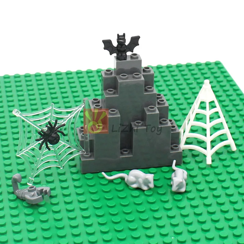 MOC 도시 동물 벽돌 빌딩 블록 크리 에이 티브 애완 동물 동물원 개 펭귄 고양이 물고기 조류 곰 다람쥐 올빼미 DIY 모델 완구 어린이를위한